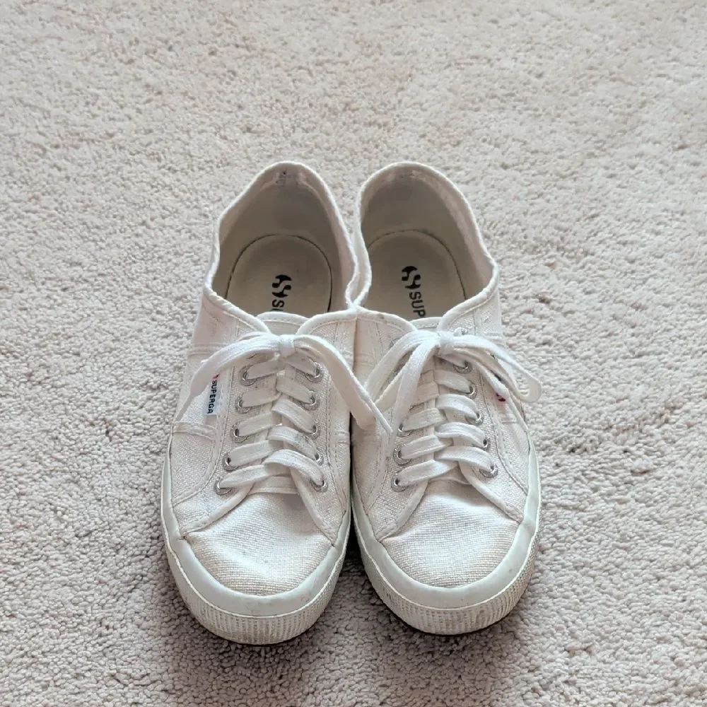 Superga 275 Cotu Classic White Sneaker Size 41.5
